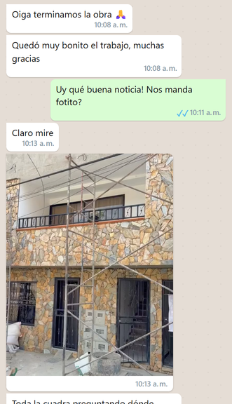 Testimonio cliente fachada casa